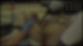 A female goes crazy as her pussy is stirred with a thick dildo and a fist.