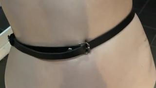 First dungeon experience for my hot sub tied to the cross