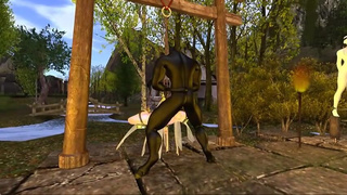 A Lovely Night Of Sex In A BDSM Room, with a Foxy Ladie ladybug tied hand and foot