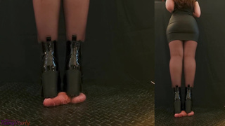 Your Boss Gives You a Merciless Rough Bootjob Treatment - with TamyStarly - CBT, Ballbusting