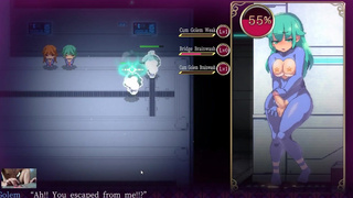 Mage Kanade's Futanari Dungeon Quest - futa girl getting dominated by robot girls with huge breasts