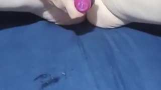 Tied to the bed and teased. Squirting, anal, fingerings, vibrator and wand