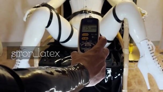 White rubber doll with electric shock♡