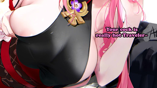 Hentai JOI - Lady Yae helps get rid of your curse! (Vanilla, Breeding, Genshin Impact, Yae Miko)