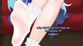 Furina wants to turn you into a quickshot part 1 (femdom, feet, premature eaculation fetish)