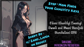 Step-Mommy Finds Your Chastity Keys - Audio Roleplay