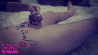 Chastity morning tease and denial my cucky ... NO cumming ;-)