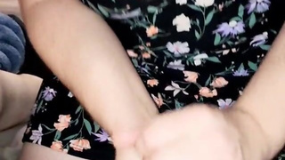 CHASTITY sex slave has been good decided to help the tiny pathetic thing cum