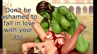 Wholesome self facial CEI with futa orc GF (+ feral climax) \Chastity feminization Anal JOI/ UPDATE