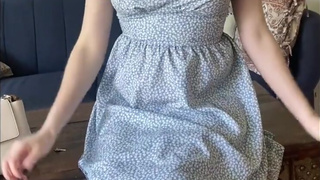 Mommy has surprises for her good boy... cage & strap-on fun POV