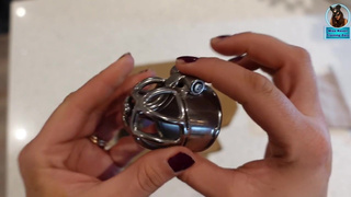New Chastity Cap Cage Fitting Demo! Femdom Female Domination BDSM Bondage Orgasm Denial Milf Real
