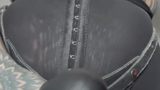 POV VIDEO Femdom Dirty Talk pegging with strap on - OBEY MELISSA