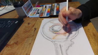 locked in chastity - drawing by cinnamonbunny86