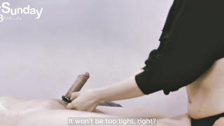 Teasing, Handjob Until he can't endure, Post Orgasm, Massage Gun