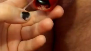 BBW Makes Caged Cuck Drip Precum