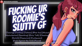 Your Roomie's Bi Girlfriend is a Total Slut For You Blowjob Switch Audio Roleplay