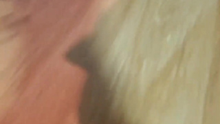 Cute trans sissy in chastity takes a long deep toy until sissygasm!