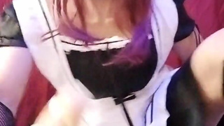 Cosplay Óbito Uchiha Crossdreser Maid