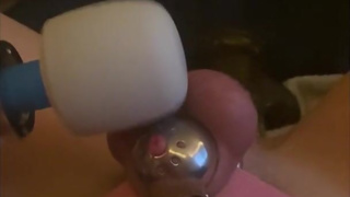 Gaping Butthole Creampie from cute shemale