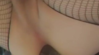 pretty femboy plays uses bbc dildo in her tight boy pussy