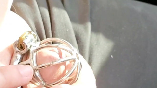 I LOVE SEEING HIS TINY IMASCULATED DICK AS I MAKE HIM DRIVE ME AROUND!