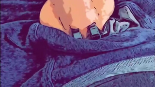 My chastity slave almost had an unauthorized orgasm