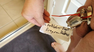 Bambi forever's first month in chastity for Dragon Mistress