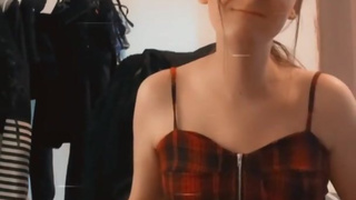 trans girl in chastity play with big bbc toy jessiesissyadventures