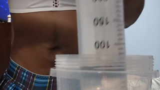 Drawing Up Lube With My HUGE Syringe!