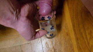 Sissy ruins orgasm and then relocks the chastity cage