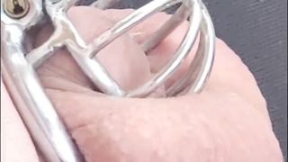 FEMDOM! He is smaller than ever! I LOVE CHASTITY CAGES!