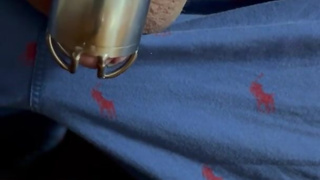 Close up of Big Cock in a chastity