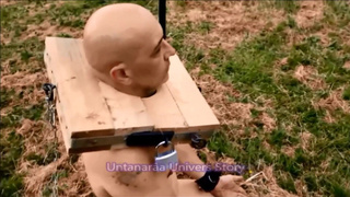 VOST engl - Training for the walk in the garden with this naked and chaste inferior.