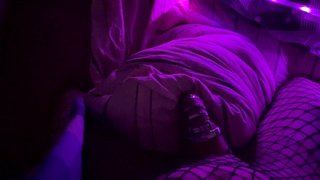 Femboy takes off chastity cage and cums