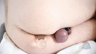 Orgasm by anal toys and rubbing my clit in chastity