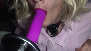 Princess in Chastity Deepthroats before Bedtime