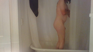 Shower With Femboy Tgirl Shemale Chrissy the Caged Sissy Crossdresser Trans