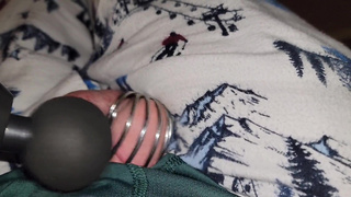 Chastity slave is allowed an orgasm.