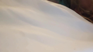 Sissy in chastity fucked on back legs up small cock