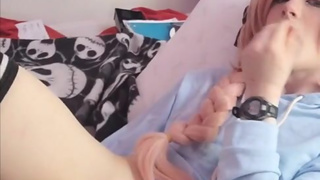 astolfo takes BBC in blue crop top