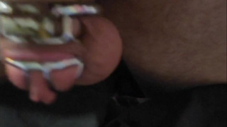 ruined in small chastity cage