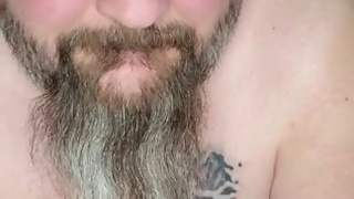 Caged slave check in, edges cock before locking up in new cage