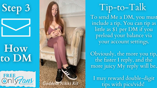 Quick Start Guide for My FREE FemDom Only Fans - Subscribe for gentle, sensual female domination