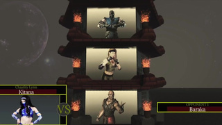 KITANA VS BARAKA ~ MORTAL KUMBAT ~ ANAL AND GAPING