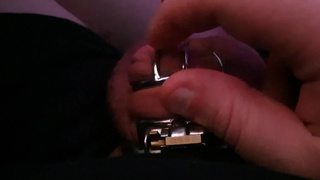 Sub Leaking After Only 7 Out Of 14 Days Locked In Chastity