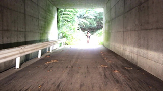 A little exposed in the tunnel.