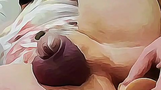 Masked cd sissy gapes its ass