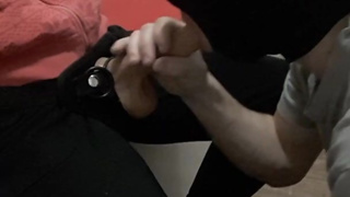 For the first time he has my cock in his mouth