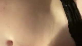 Young Twink Cums All Over Herself After Being Locked Up All Day
