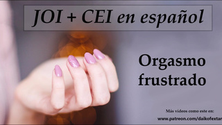 Te daré un JOI + CEI + Orgasmo Frustrado. Voz española.